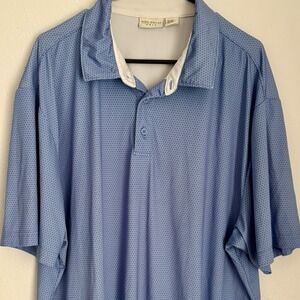Rory Whelan Golf Men's XXL Performance Golf Polo‎ Shirt Blue
